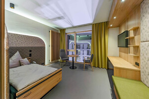 Ein neu eingerichtetes Zimmer im Kloster Laupheim