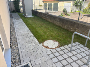 Außenanlage der. Wohnanlage Hindenburgstraße