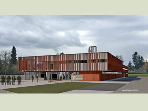 Entwurfsansicht Feuerwehrhaus Stadt Weißenhorn, Architekturbüro wassung bader architekten