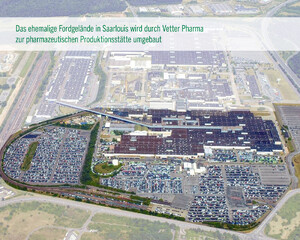 Das Foto zeigt eine Luftbildaufnahme des ehemaligen Fordgeländes